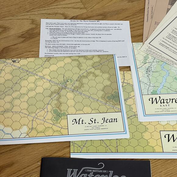 GMT 1994 - The Battles of WATERLOO game - June 16-18 1815 Napoleon UNPUNCHED - Picture 6 of 11